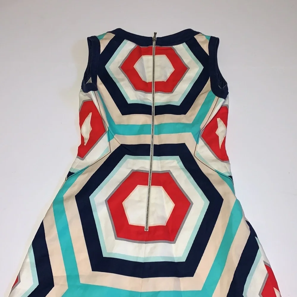 Kate Spade Multicoloured Geometric Print Dress - Women’s Size 4 - Picture 3 of 7